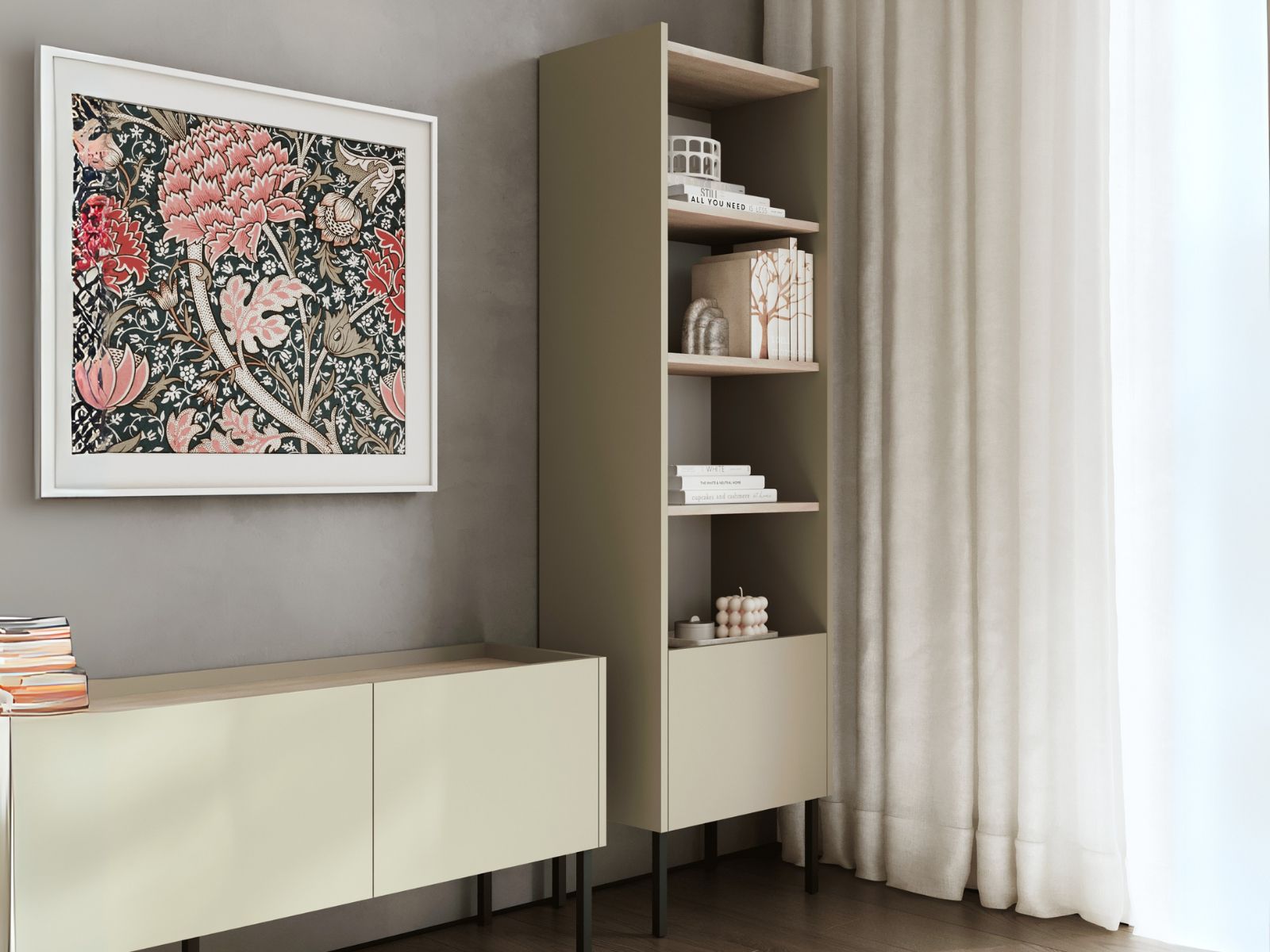 Kast JULIE 50 cm acacia/olijf afbeelding