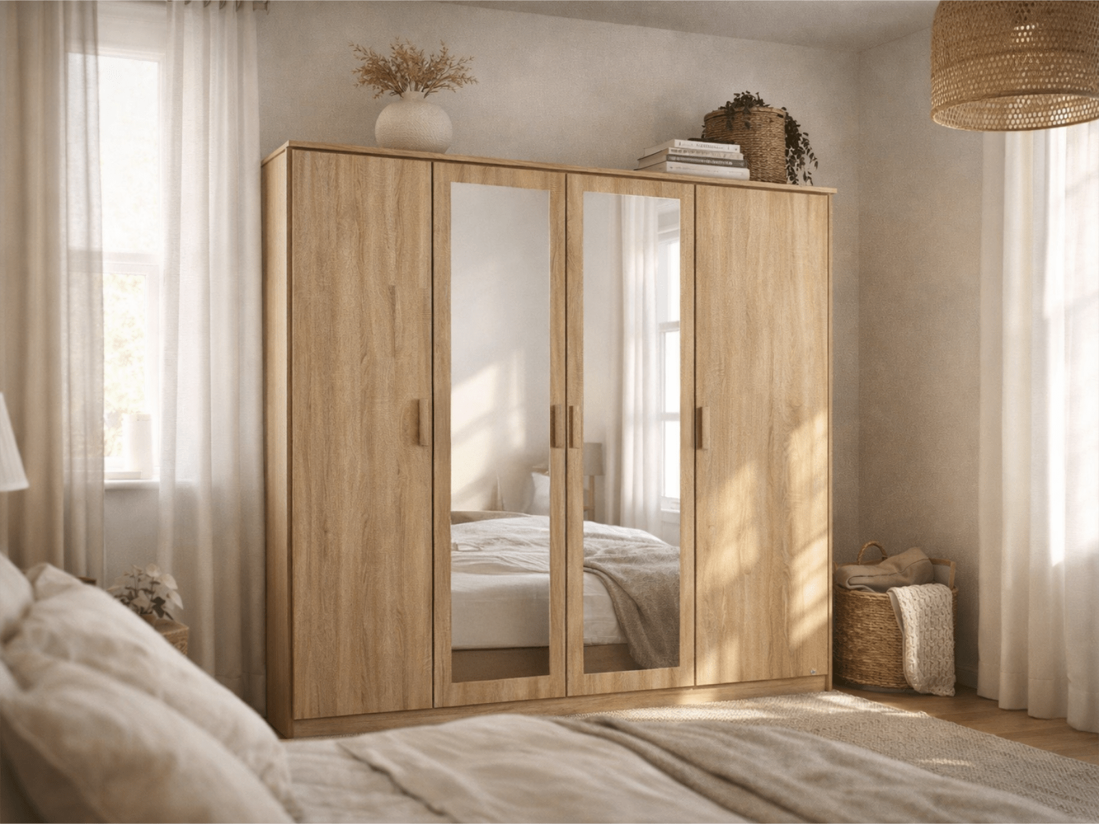 Kast RIGA 4 deuren sonoma