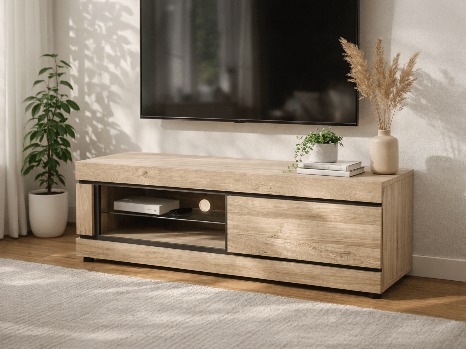 TV-meubel MARNOIX 1 lade franse eik