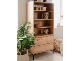 Kolomkast BONIFACIO 2 lades artisan eik