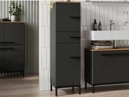 Badkamerkast YONA 2 deuren 1 lade navarra eik/grafiet