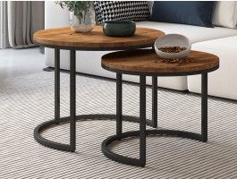 Set van 2 salontafels GOYA mangolia