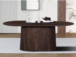 Eettafel MIGADON 200 cm donkerbruin 