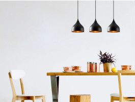 Hanglamp SKIPTON 3 lampen zwart