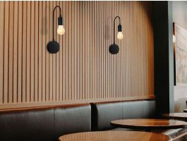 Wandlamp ALFRETON 1 lamp zwart