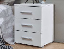 Nachtkastje FLASH 3 lades alpine wit
