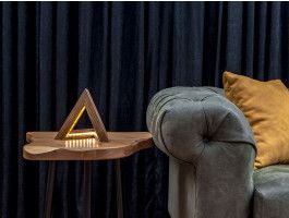 Tafellamp TRIGOLI 1 lamp bruin 