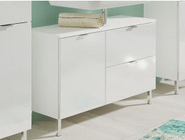 Wastafel kast MANAU 2 deuren en 1 lade wit 