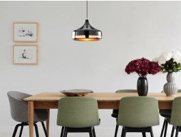 Hanglamp YAKA 1 lamp zwart 