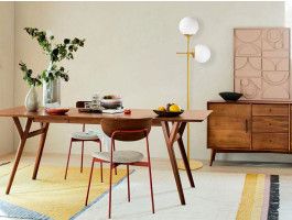 Staande lamp FERNANDO 2 lampen goud 