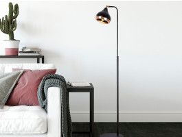 Staande lamp GINETA 1 lamp zwart 