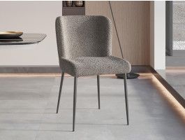 Stoel MARLENE stof bouclé zand