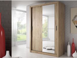 Kast ARTIFICE 2 schuifdeuren shetland eik met spiegel