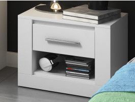 Nachtkastje ARTI 1 lade wit