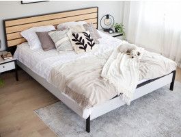 Bed met opbergruimte GRIZOU 160x200 cm grijs 