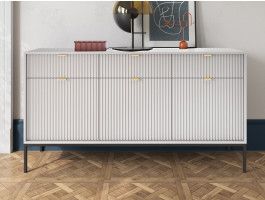 Dressoir NORYA 3 deuren 3 lades grijs