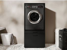 Kast WASHING 1 machine MEDIUM zwart