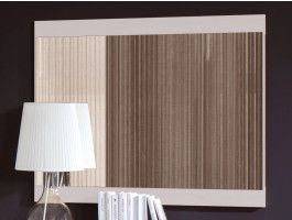 Rechthoekige spiegel SIELLA 77 cm wit