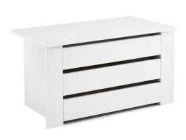 Ladeblok SALSA 3 lades 73 cm wit