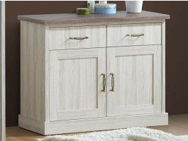 Commode ELANO 2 deuren 2 lades lichte eik/sonoma eik