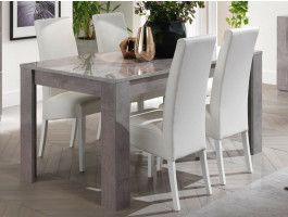 Rechthoekige eettafel GRENADE 190 cm hoogglans marmer