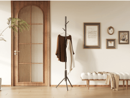 Kapstok KARISSA 8 haken zwart