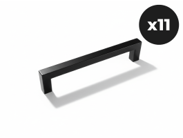Set van 11 handgrepen WASHING zwart