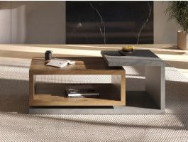 Salontafel BOTSWANA rechthoekig 120 cm matera/eik appenzeller