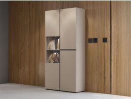 Vitrinekast CROSSAIR 3 deuren taupe