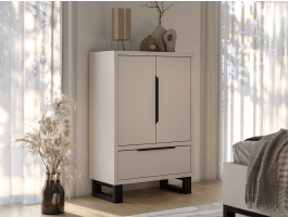 Commode HAMETTE 2 deuren 1 lade kasjmier