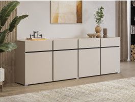Dressoir CROSSAIR 4 deuren 4 lades kasjmier
