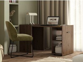 Uitschuifbaar bureau SMOLTY walnoot