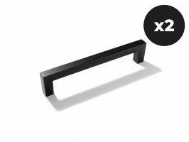 Set van 2 handgrepen WASHING zwart