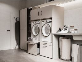 Kast WASHING 2 machines naast elkaar LARGE kasjmier