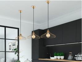 Plafondlamp DENNOU goud