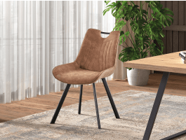 Stoel PAOLA donkerbruin