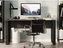 Bureau POLYGON 150 cm grafiet/zwart