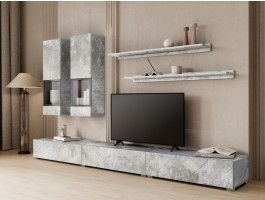Tv-meubel set BABEL 5 deuren beton
