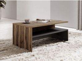 Salontafel BABEL walnoot/grijze eik