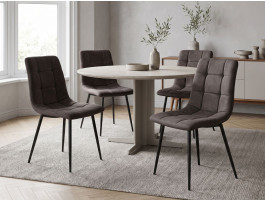 Set van 4 stoelen ARCHIMEDE zwart