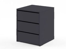 Ladekast ARTEMIS 3 lades zwart