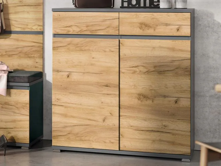 2-Deurs Lockerkast Met 8 Legplanken