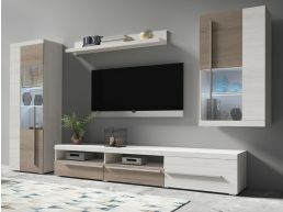 TV-meubelset ROBB I 5 deuren andersen pijnboom/sonoma truffel zonder led