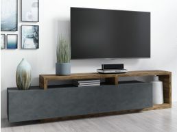 Tv-meubel BOTSWANA 2 lades 2 opbergvakken matera/eik appenzeller