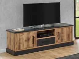 Tv-meubel OBI 2 deuren 1 lade tropix hout 