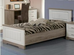 Bed IVANA 90x200 cm truffel/porselein