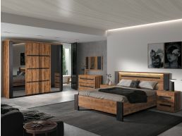 Complete slaapkamer PAULETTE II tropix hout 