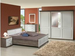 Complete slaapkamer IVANA IV 140x200 cm truffel/porselein
