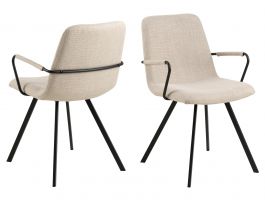 Set van 2 stoelen SELORIA beige