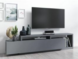 Tv-meubel BOTSWANA 2 lades 2 opbergvakken antraciet
